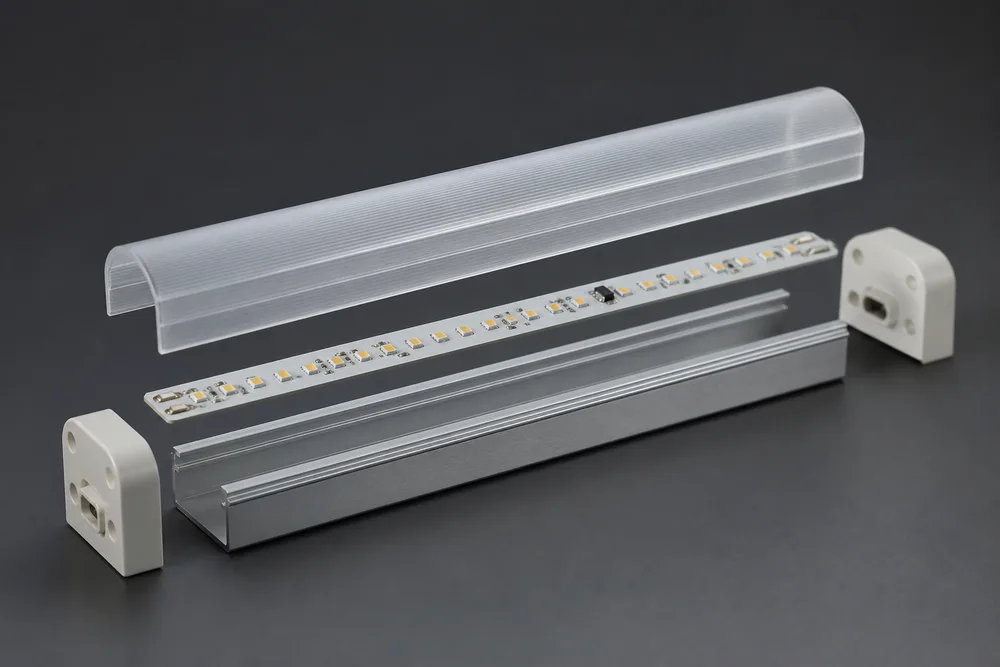 محفظه لوله LED T10 با روکش کامپیوتر و پایه آلومینیومی 6063 برای مونتاژ نورپردازی OEM در سال 2026